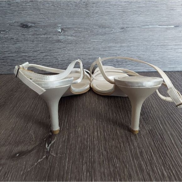 NEW Vintage Zeita Swarovski Crystal Embellished Pageant/Prom Strappy Heels 39 - Picture 5 of 10